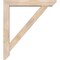 Ekena Millwork Traditional Slat Smooth Bracket w/ Offset Brace, Douglas Fir, 5 1/2"W x 32"D x 36"H BKT0604X32X36TRA06SDF - alternate 2